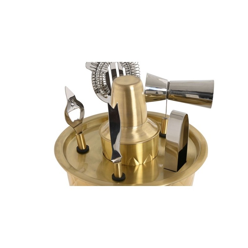 Coffret Cocktail Doré acier inoxydable 6 Pièces