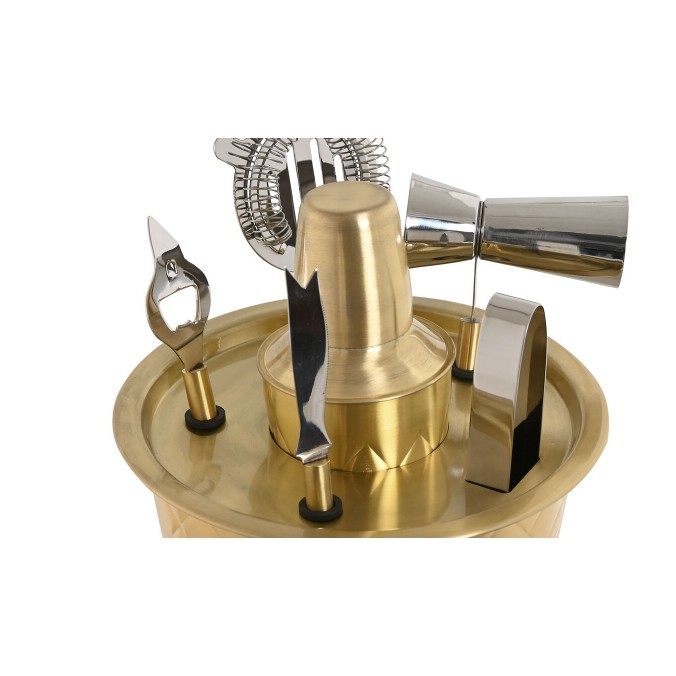 Coffret Cocktail Doré acier inoxydable 6 Pièces