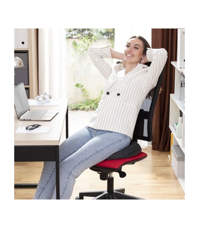 Coussin assise ergonomique en Gel et Charbon de Bambou avec Housse Amovible