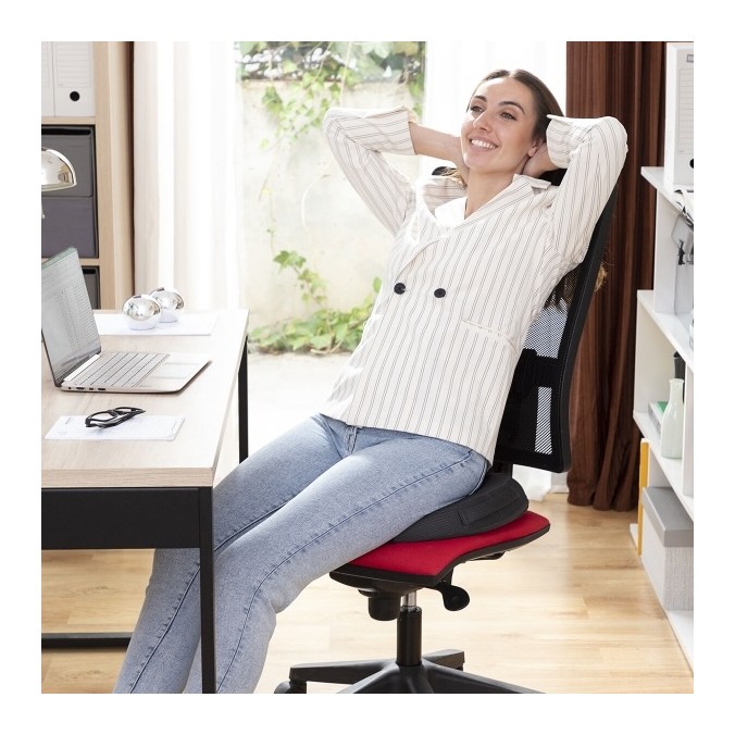 Coussin assise ergonomique en Gel et Charbon de Bambou avec Housse Amovible