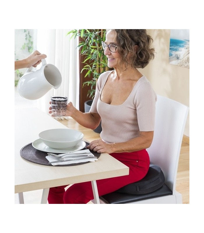 Coussin assise ergonomique en Gel et Charbon de Bambou avec Housse Amovible