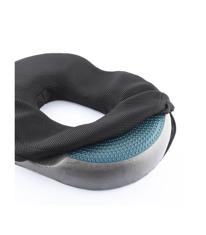 Coussin assise ergonomique en Gel et Charbon de Bambou avec Housse Amovible