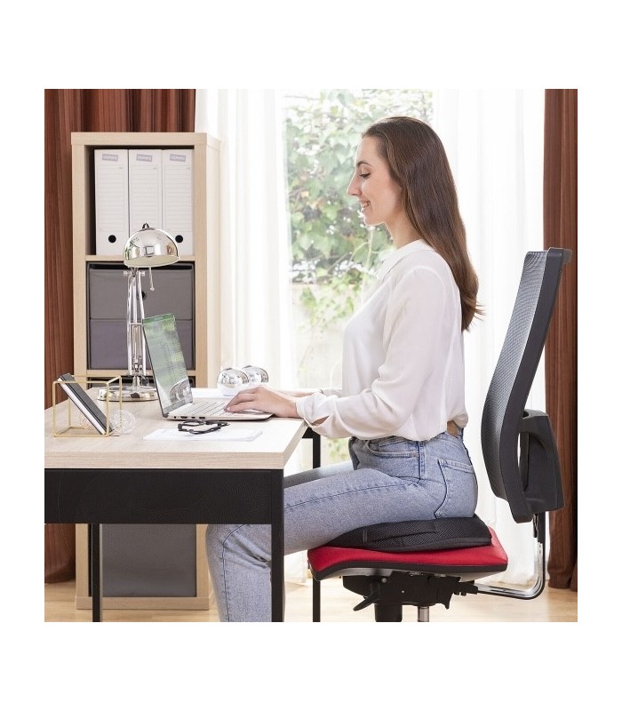 Coussin assise ergonomique en Gel et Charbon de Bambou avec Housse Amovible