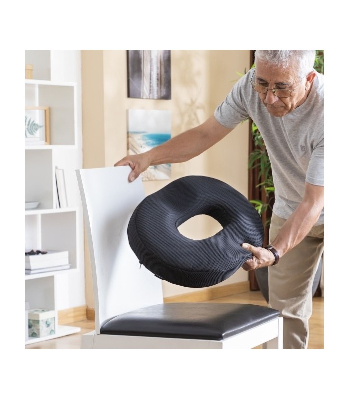 Coussin assise ergonomique en Gel et Charbon de Bambou avec Housse Amovible