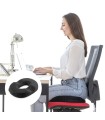 Coussin assise ergonomique en Gel et Charbon de Bambou avec Housse Amovible
