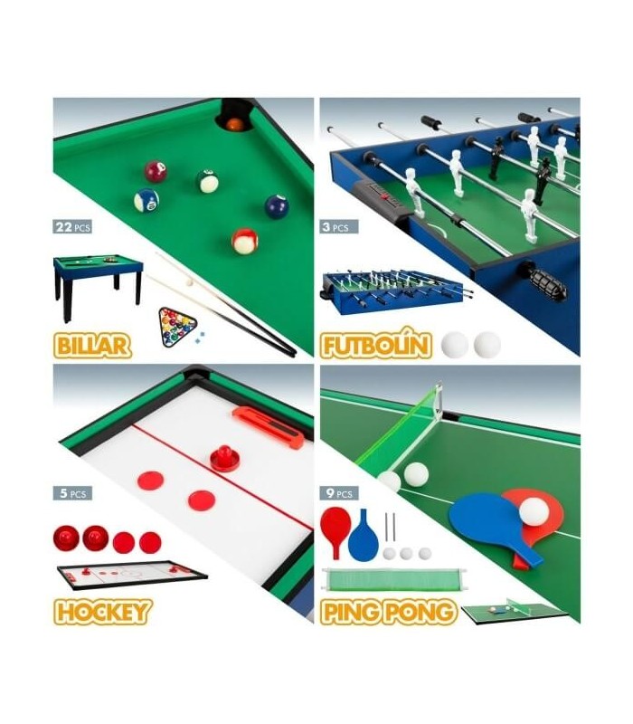 ? Table Multi-Jeux 12 en 1 – Baby-foot, Billard, Ping-Pong, Échecs & Plus ? | Pour Enfants & Famille