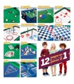 🎯 Table Multi-Jeux 12 en 1 – Baby-foot, Billard, Ping-Pong, Échecs & Plus 🧩 | Pour Enfants & Famille