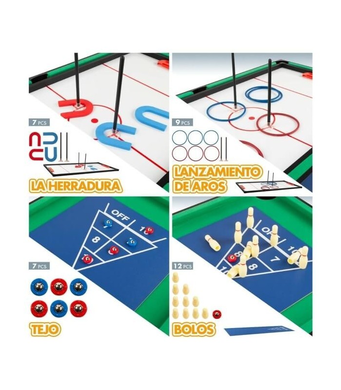 ? Table Multi-Jeux 12 en 1 – Baby-foot, Billard, Ping-Pong, Échecs & Plus ? | Pour Enfants & Famille