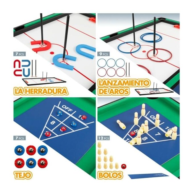 🎯 Table Multi-Jeux 12 en 1 – Baby-foot, Billard, Ping-Pong, Échecs & Plus 🧩 | Pour Enfants & Famille