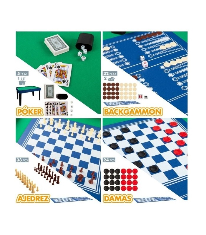 Table de jeux 12 en 1 – Baby-foot, billard, ping-pong