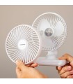 Ventilateur de Bureau Rechargeable Innova – Silencieux, Compact et Orientable Câble USB Inclus