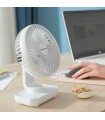 Ventilateur de Bureau Rechargeable Innova – Silencieux, Compact et Orientable Câble USB Inclus