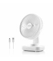 Ventilateur de Bureau Rechargeable Innova – Silencieux, Compact et Orientable Câble USB Inclus