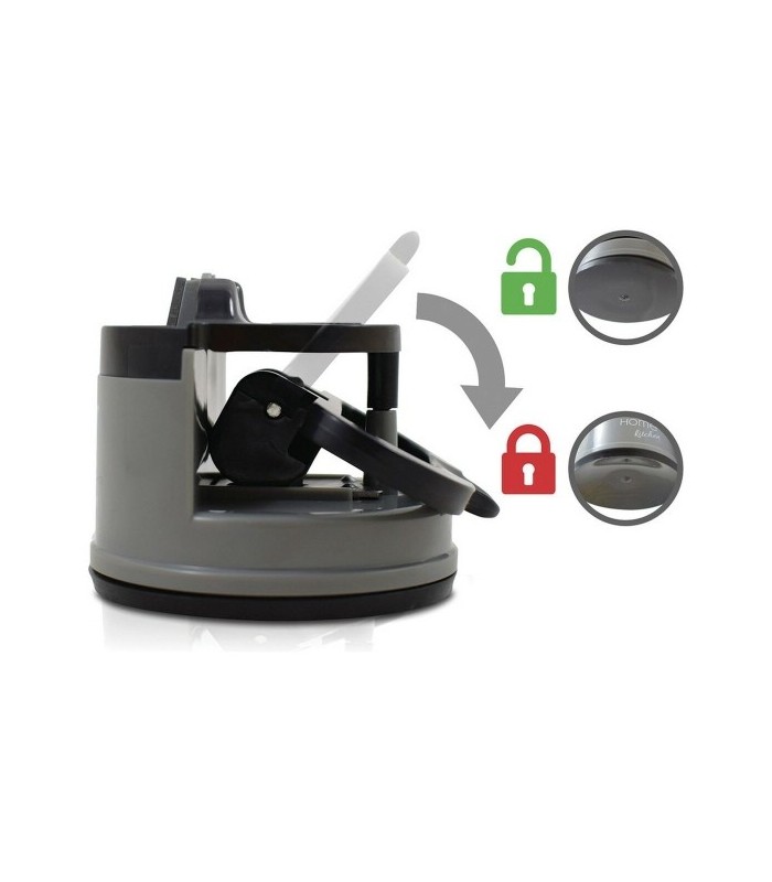 Aiguiseur de couteaux avec fixation ventouse