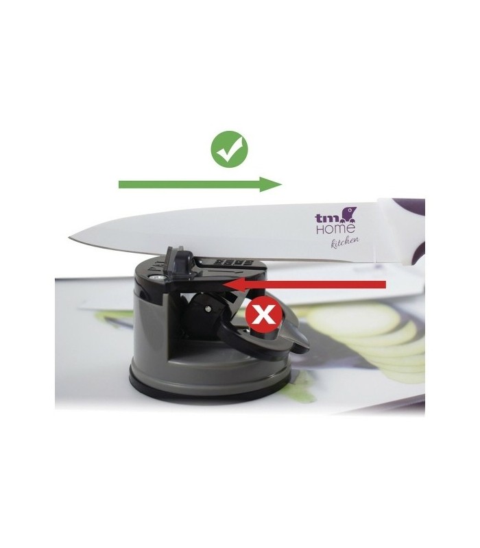 Aiguiseur de couteaux avec fixation ventouse