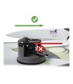 Aiguiseur de couteaux avec fixation ventouse