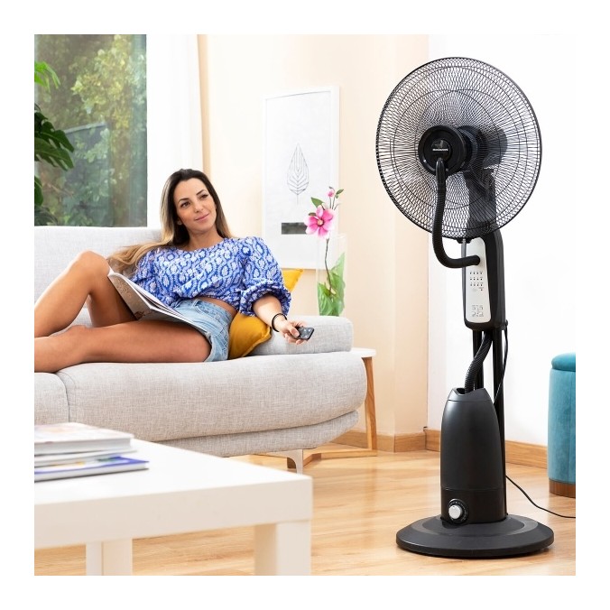 Ventilateur Brumisateur sur Pied 90W avec Télécommande