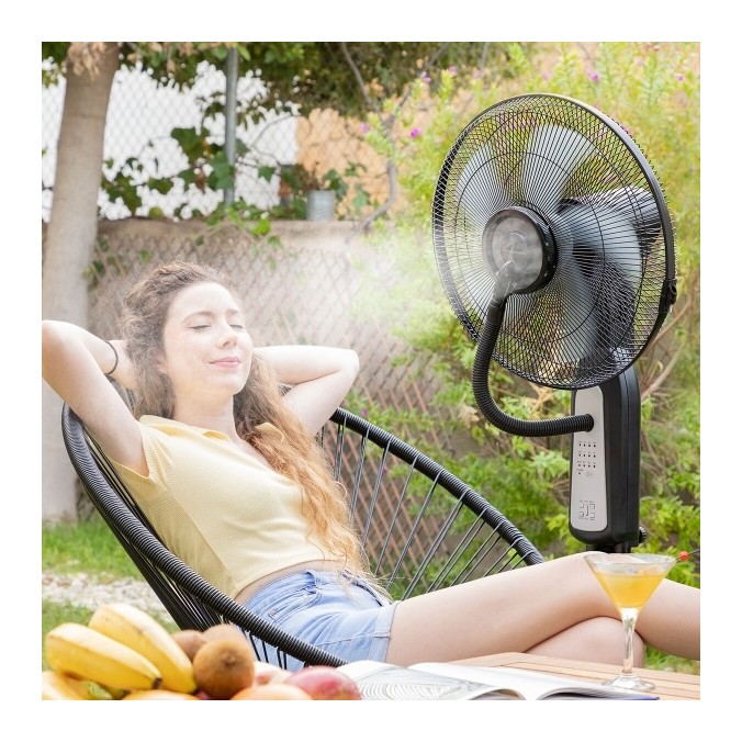 Ventilateur Brumisateur sur Pied 90W avec Télécommande
