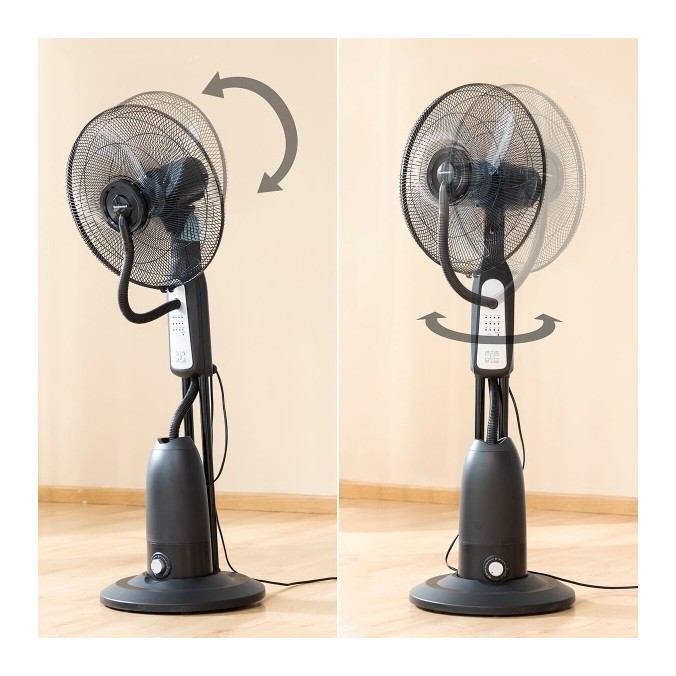 Ventilateur Brumisateur sur Pied 90W avec Télécommande