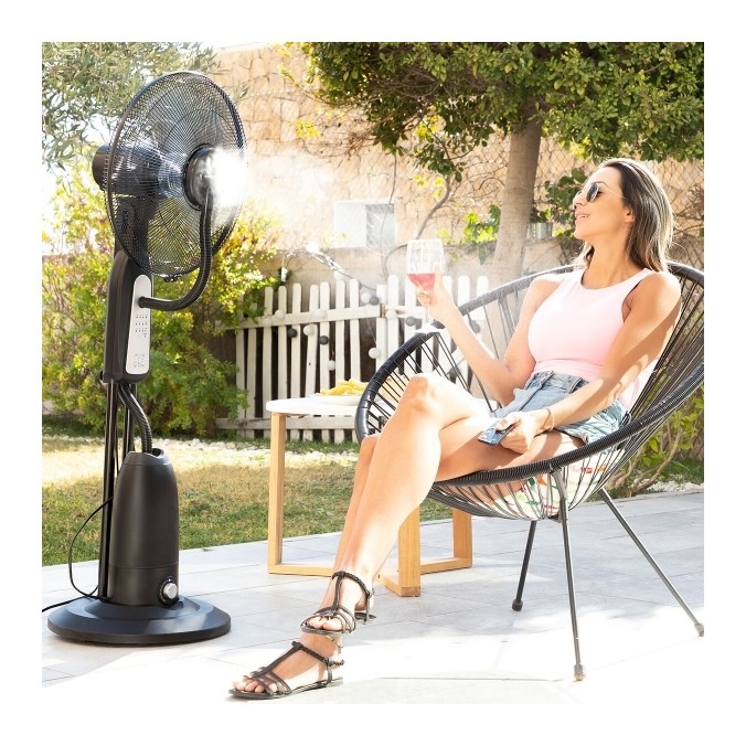 Ventilateur Brumisateur sur Pied 90W avec Télécommande