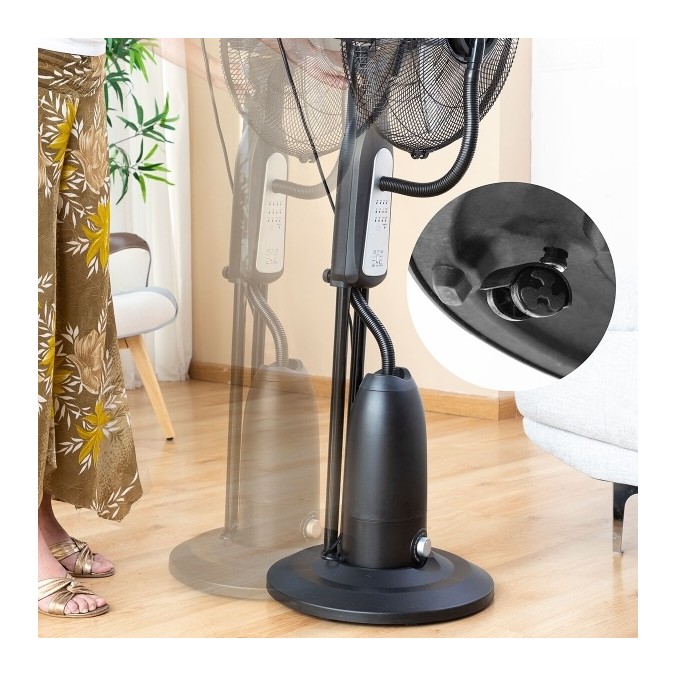 Ventilateur Brumisateur sur Pied 90W avec Télécommande