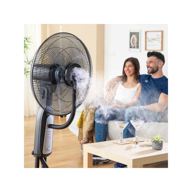 Ventilateur Brumisateur sur Pied 90W avec Télécommande