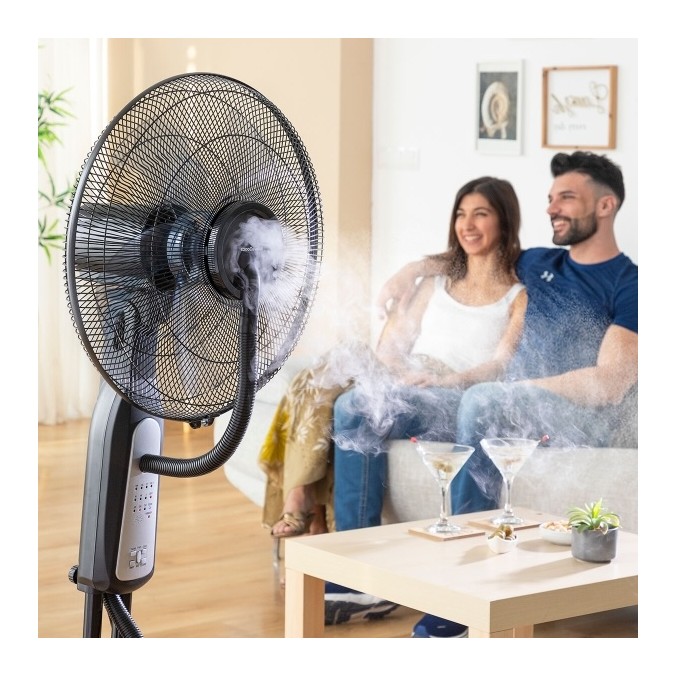 Ventilateur Brumisateur sur Pied 90W avec Télécommande