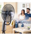 Ventilateur Brumisateur sur Pied 90W avec Télécommande