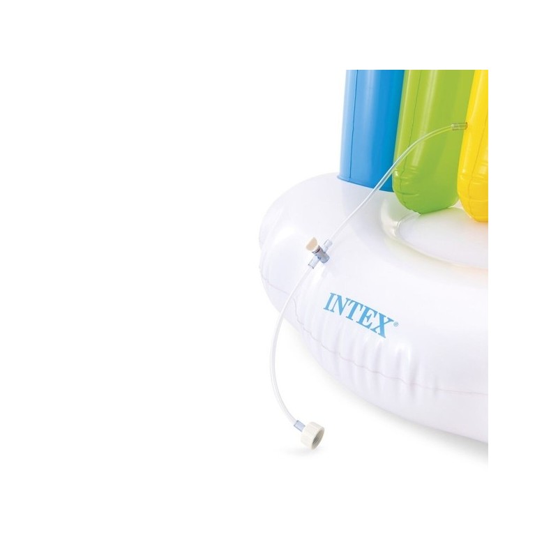 Jeu d’Eau Gonflable avec Tunnel Rafraîchissant pour Enfants