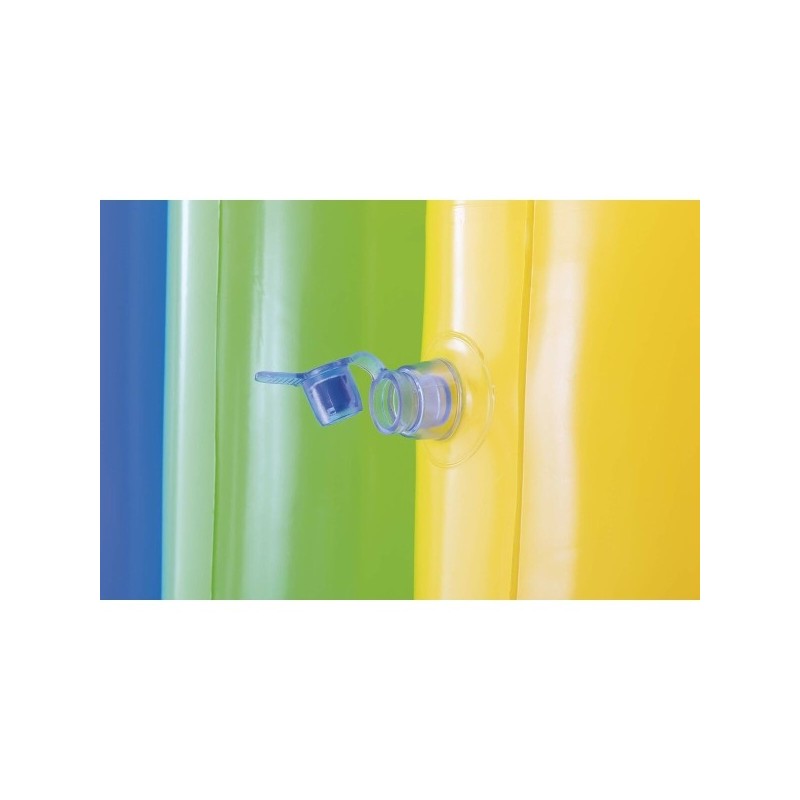 Jeu d’Eau Gonflable avec Tunnel Rafraîchissant pour Enfants