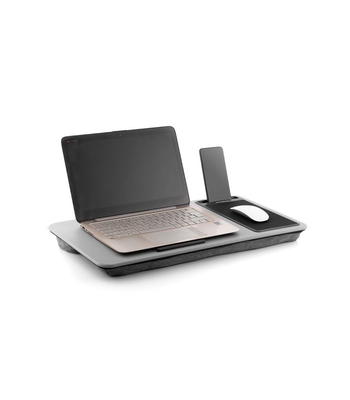 Bureau Portable avec Coussin XL et Tapis de Souris – Table d'Appoint pour Ordinateur