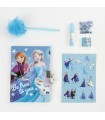 Coffret Agenda Frozen avec Cadenas + Accessoires Magiques (Stickers, Stylo, Gomme, Paillettes)