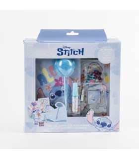 Coffret Agenda Stitch avec Cadenas + Accessoires Magiques (Stickers, Stylo, Colle, Paillettes)