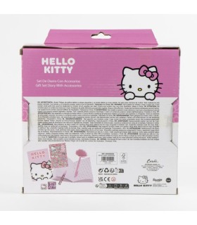 Coffret Agenda Hello Kitty avec Cadenas + Accessoires Magiques (Stickers, Stylo, Colle, Paillettes)