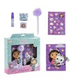 Coffret Agenda Gabby’s Dollhouse avec Cadenas + Accessoires Magiques (Stickers, Stylo, Colle, Paillettes)