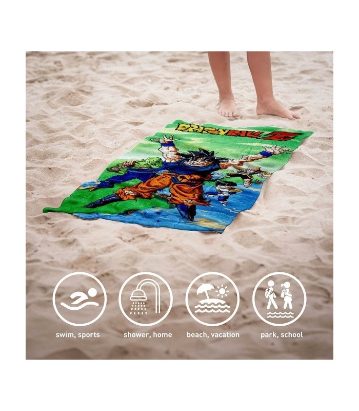 Serviette de Plage Dragon Ball Z – Coton Doux 70x140 cm