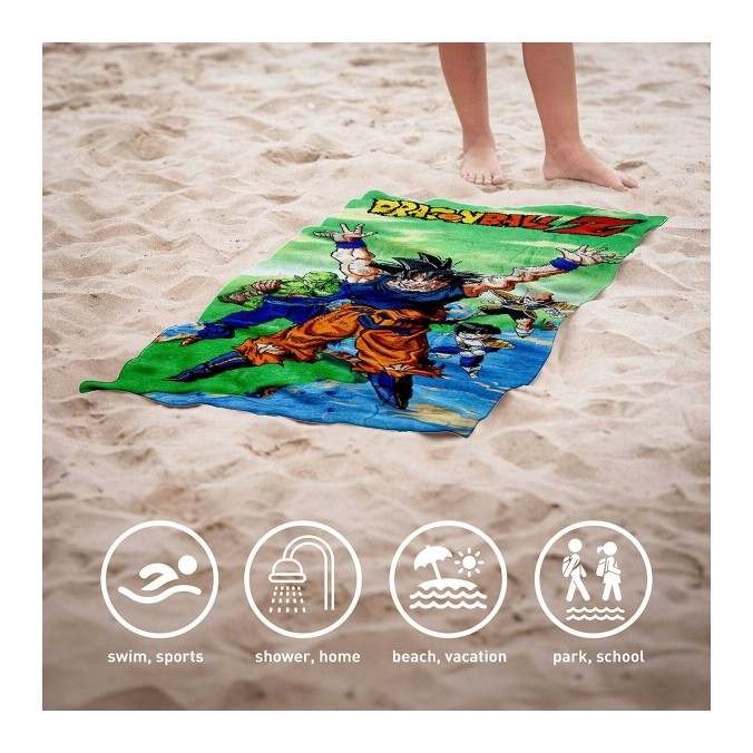 Serviette de Plage Dragon Ball Z – Coton Doux 70x140 cm