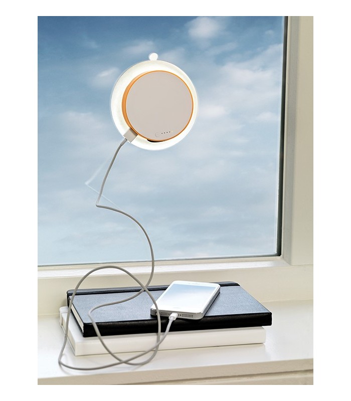 Chargeur solaire vitre orange
