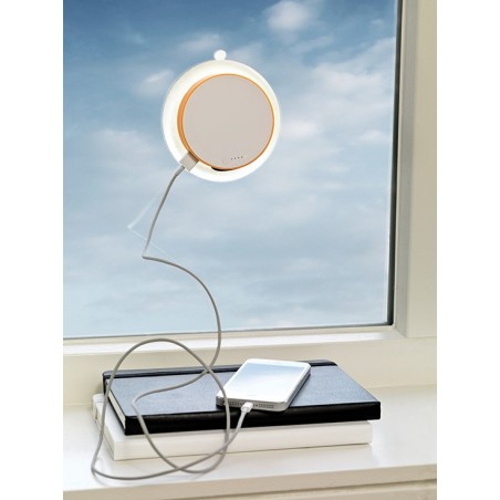 Chargeur solaire vitre orange