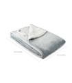 Couverture Chauffante Grise 120x160 – 9 Niveaux, Minuterie 🛏️