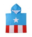 The Avengers – serviette poncho à capuche, bleu