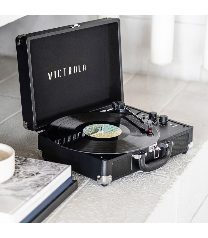 Victrola Journey noir | platine vinyle valise, finition noire