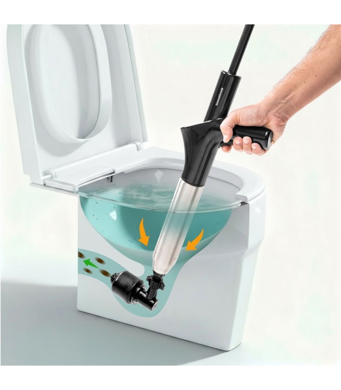 Déboucheur WC à air haute pression Jetpro noir