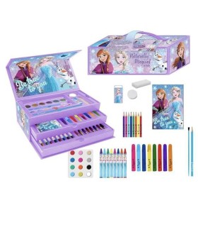 Boîte d’activités coloriage Frozen – lila, mallette Disney