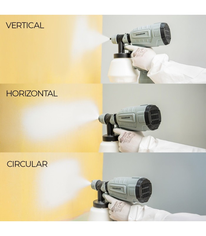 Spraint gris/noir – InnovaGoods, pistolet à peinture électrique 1 L