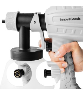 Spraint gris/noir – InnovaGoods, pistolet à peinture électrique 1 L