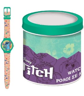 Montre enfant Lilo & Stitch – Ø 33 mm, bracelet plastique, quartz