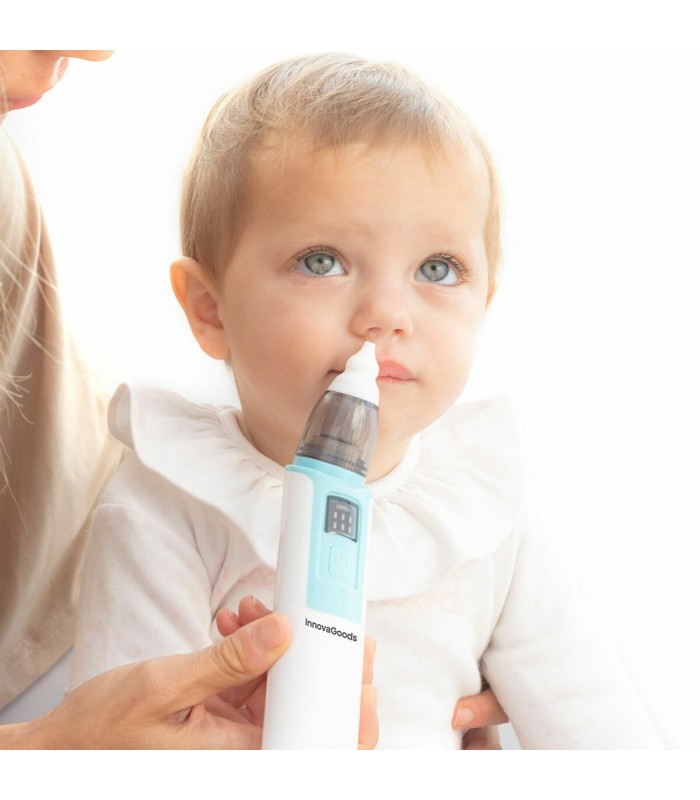 Nizi, blanc/bleu – aspirateur nasal rechargeable, InnovaGoods
