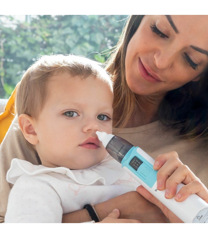 Nizi, blanc/bleu – aspirateur nasal rechargeable, InnovaGoods