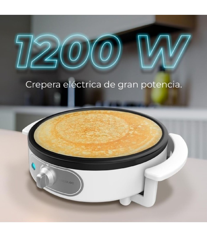 Crêpière Cecotec NA – blanc/noir, électrique (prise EU)